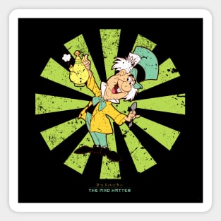 The Mad Hatter Retro Japanese Magnet